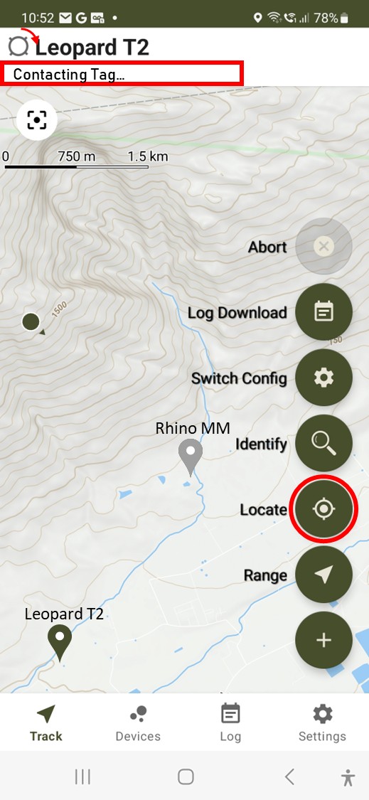 Locate Contacting Tag